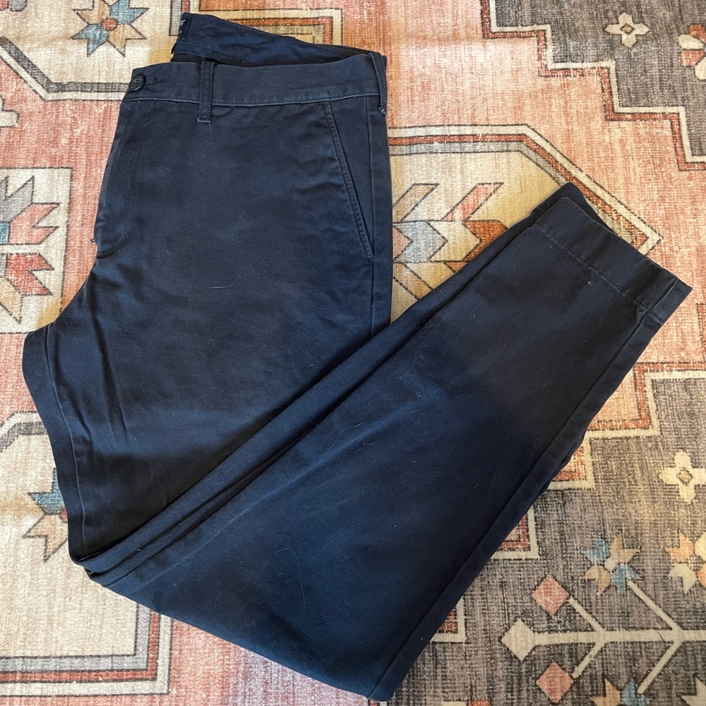 J Crew Driggs Pant Navy 33x20